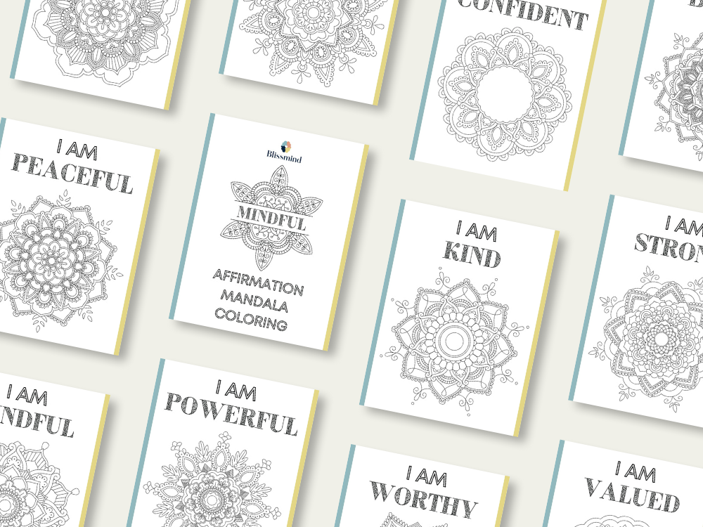 Mandala Affirmation Sheets (15 Sheets)