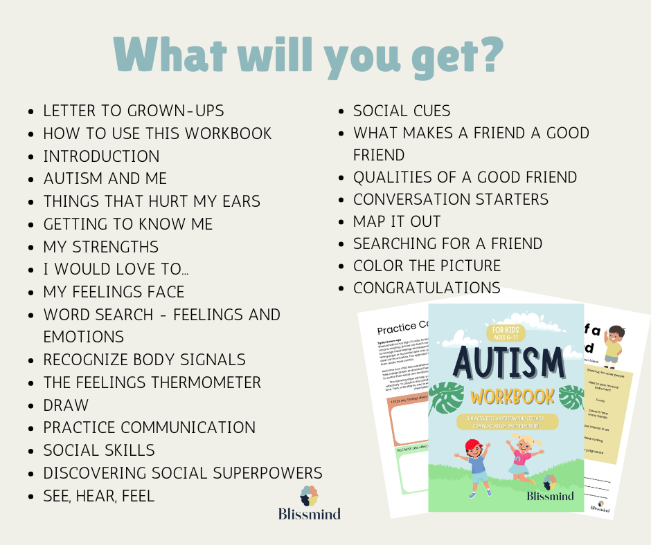 Autism Workbook for Kids (Ages 6-11)