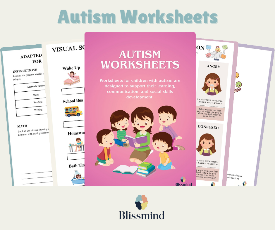 Autism Worksheets – Digital Download (15 Sheets, 30 pages)