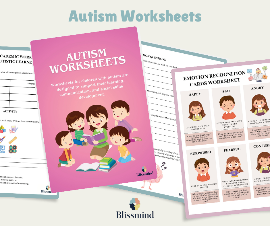 Autism Worksheets – Digital Download (15 Sheets, 30 pages)