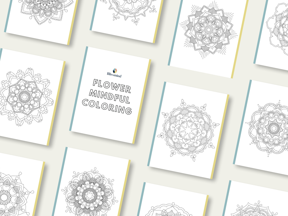 Flower Mindful Coloring (15 Sheets)