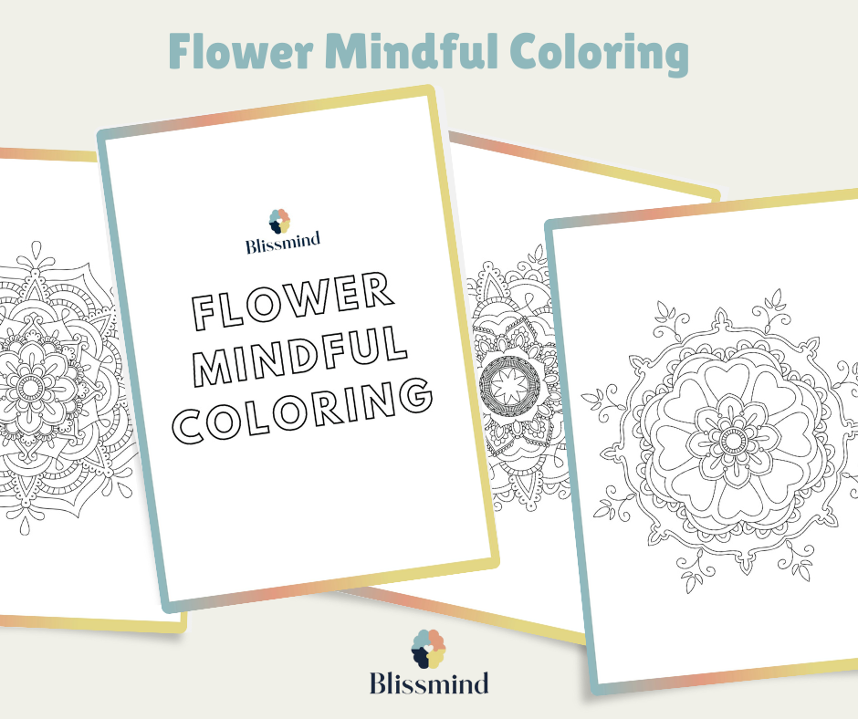 Flower Mindful Coloring (15 Sheets)