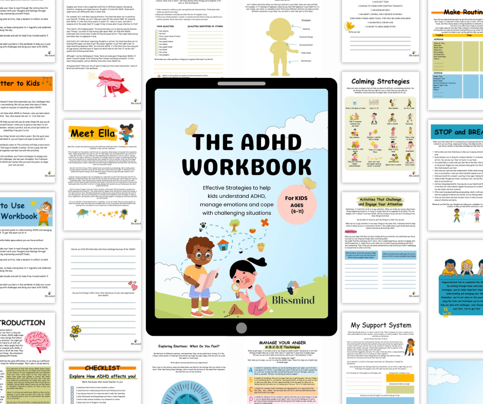 ADHD Workbook for Kids (Ages 6-11)