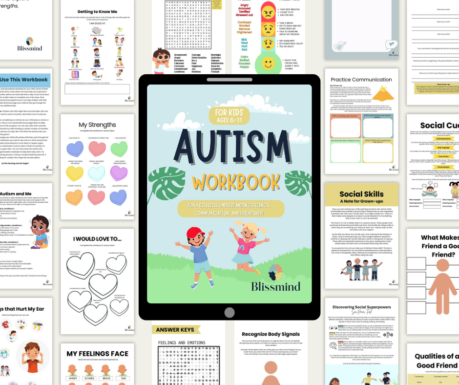 Autism Workbook for Kids (Ages 6-11)