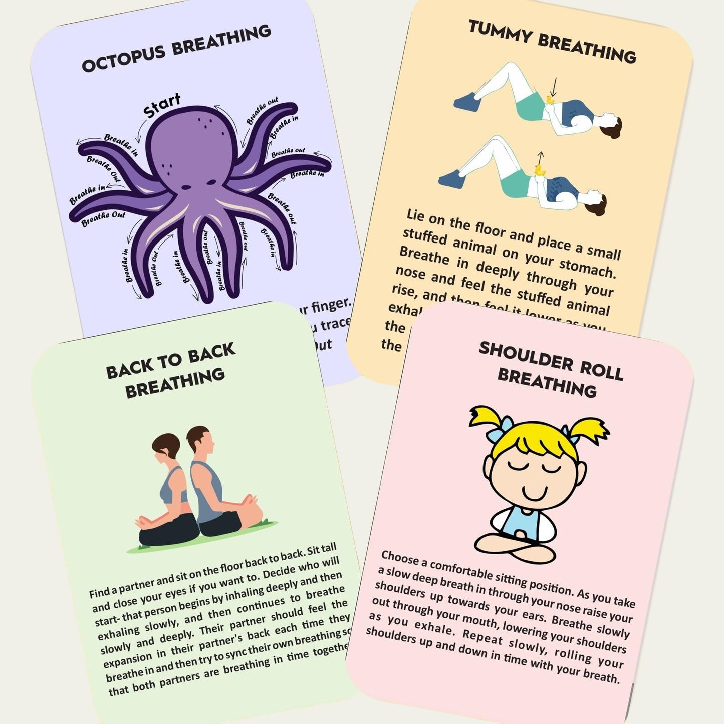 Mindfulness Breathing Cards