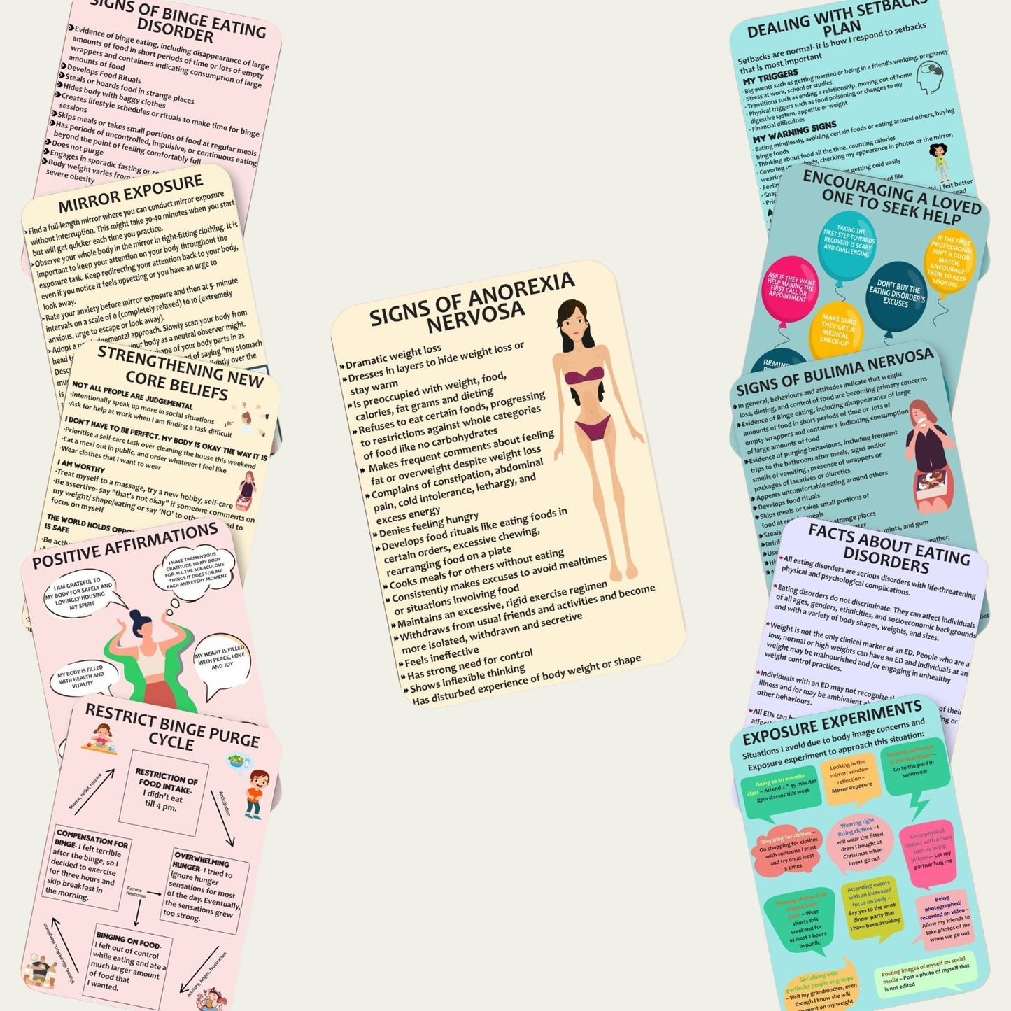 Eating Disorder Coping Cards