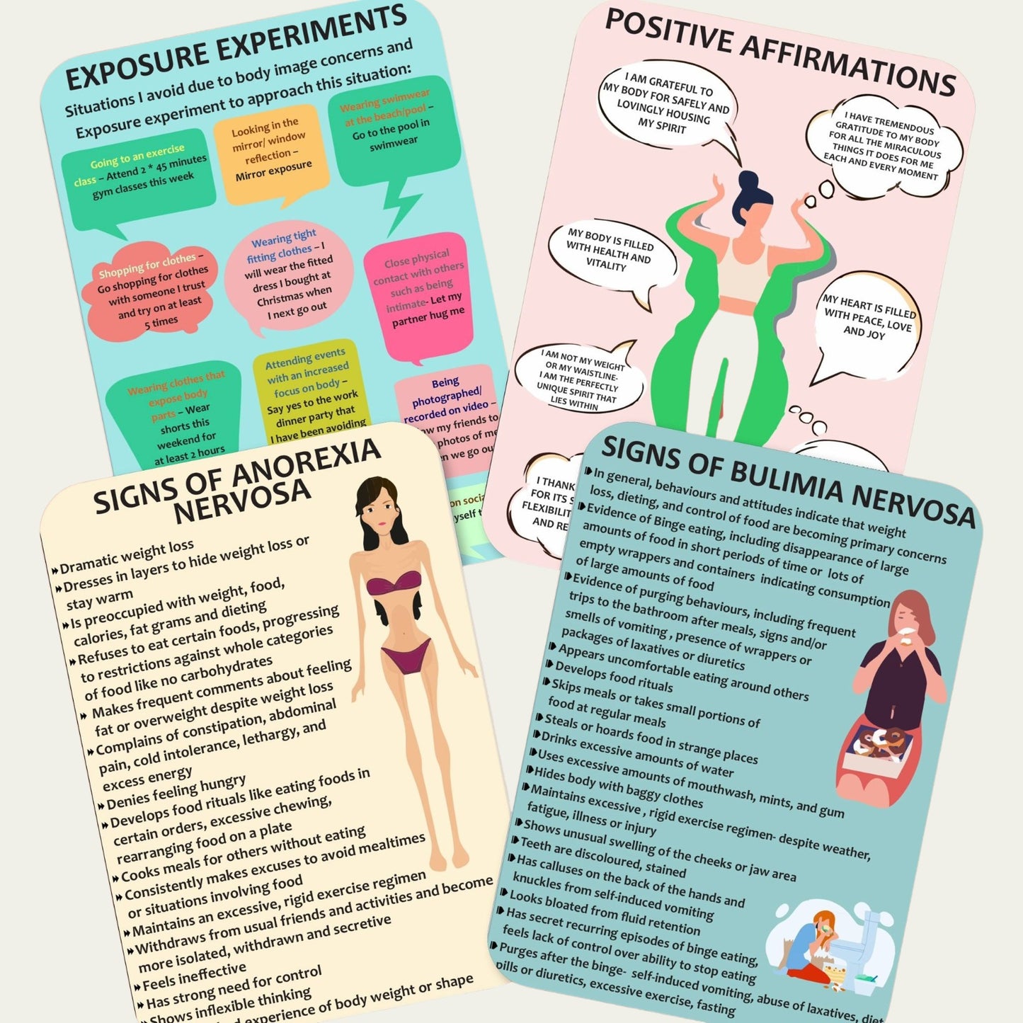 Eating Disorder Coping Cards