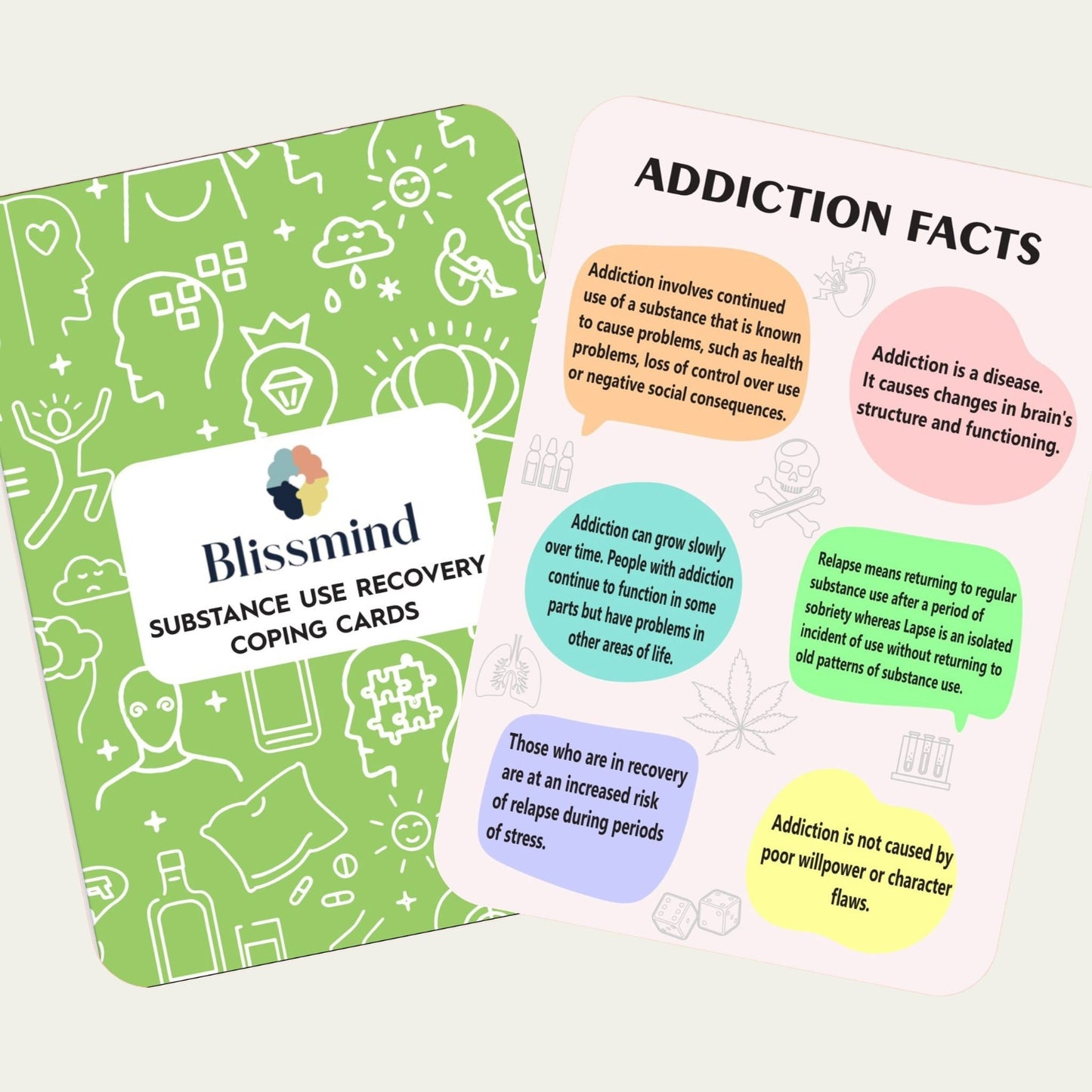 Substance Use Recovery Coping Cards