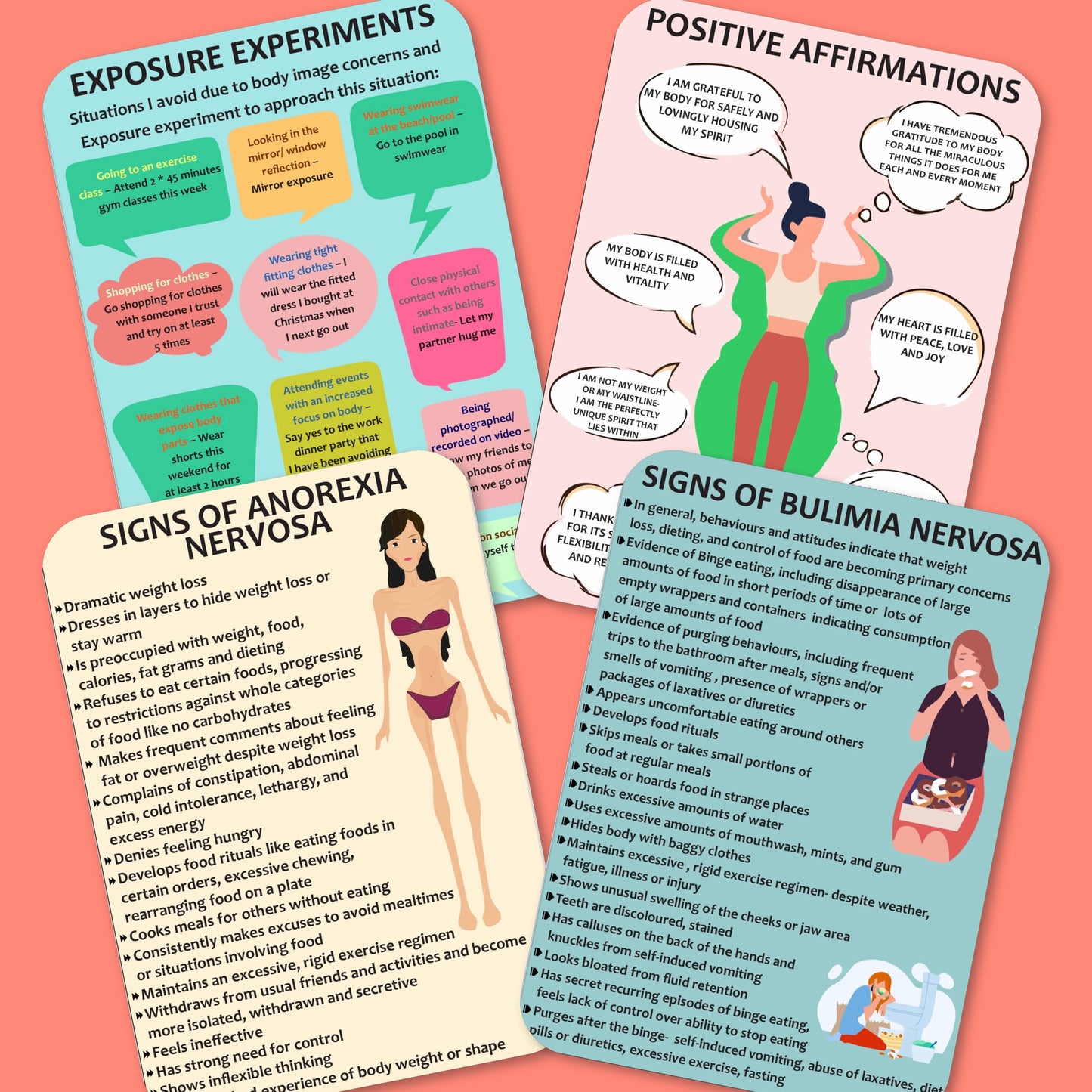 Eating Disorder Coping Cards